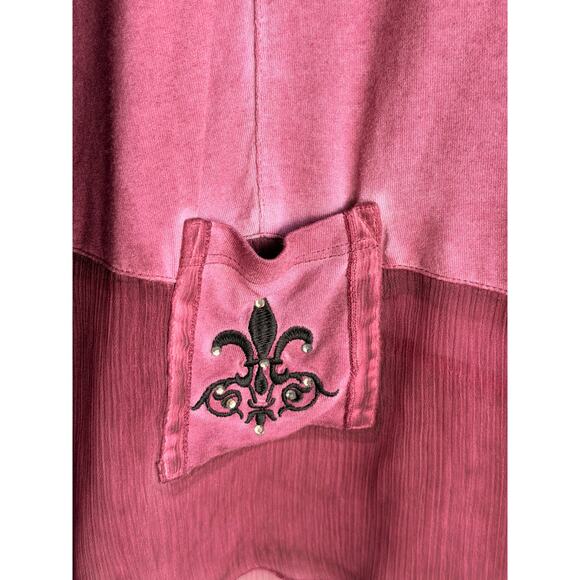 Soft Surroundings Mauve Asymmetrical Hem Tunic Dress Medium - Picture 4 of 5